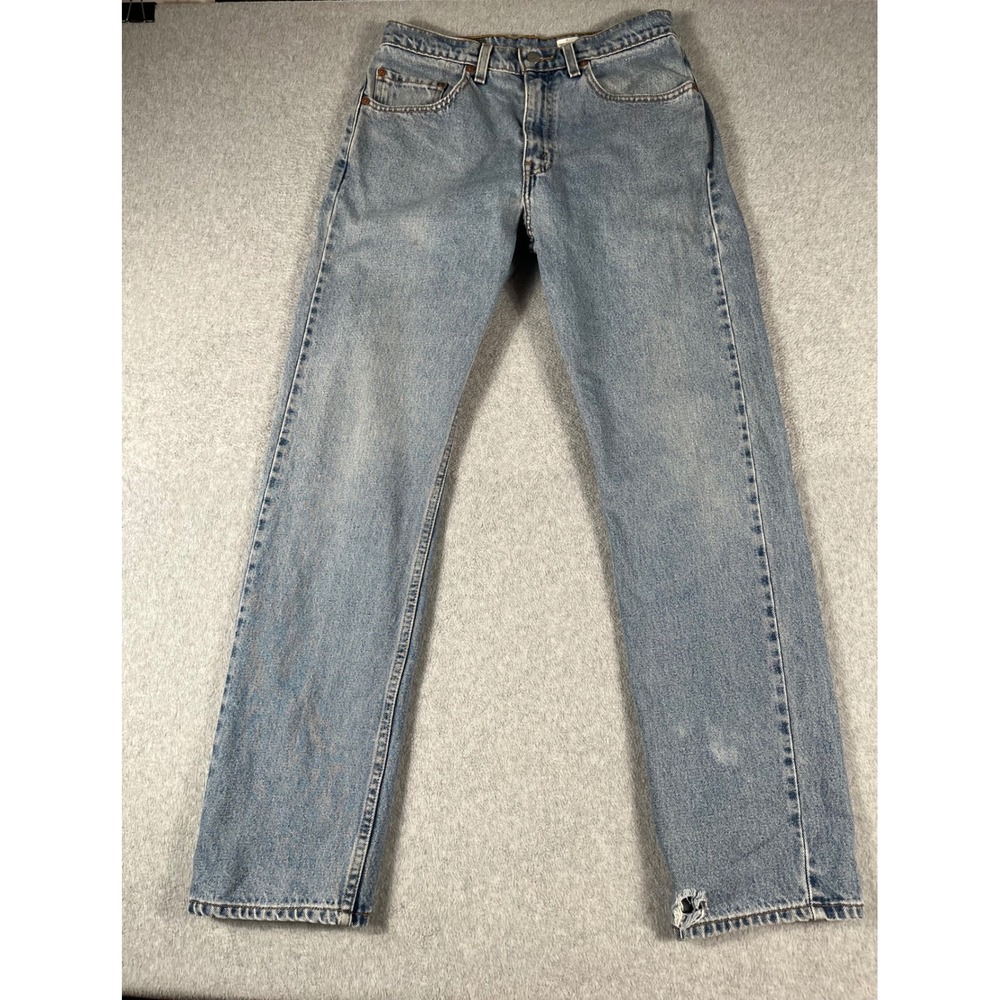 VTG Levis 505 Mens Regular Fit Straight Leg Jeans Light Wash W32 L32 (30x31)